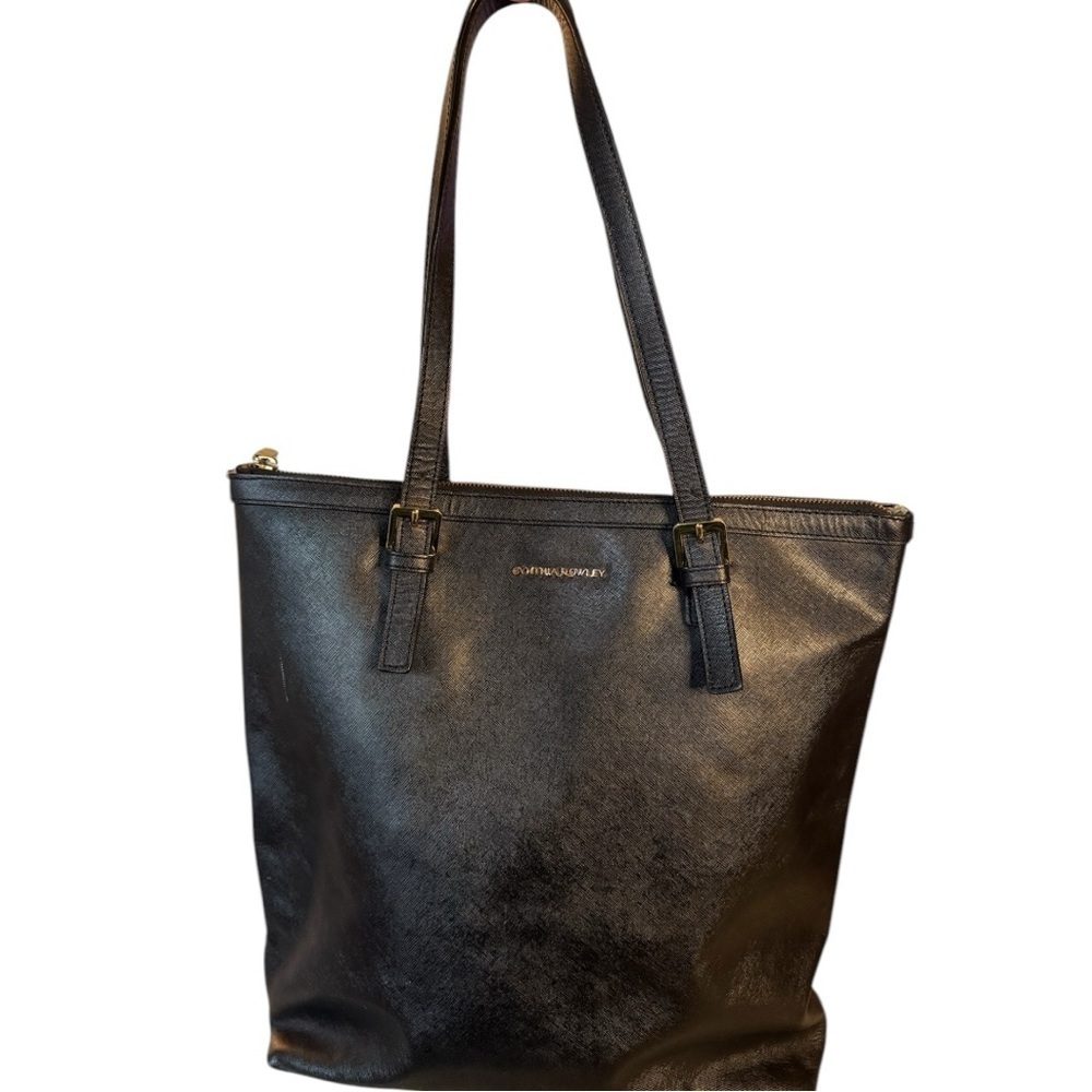 Cynthia Rowley Black Leather Versatile Handbag - Picture 5 of 11